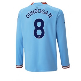Herren Fußballbekleidung Manchester City Ilkay Gundogan #8 Heimtrikot 2022-23 Langarm